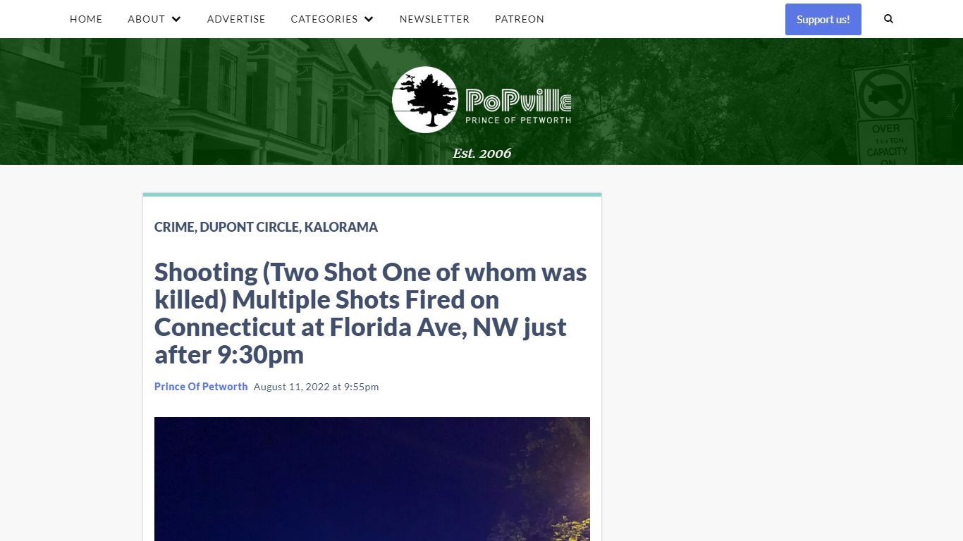 Shooting (Two Shot One of whom was killed) Multiple Shots Fired on ...